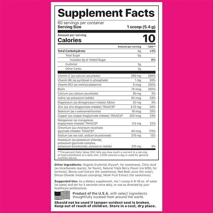 Jigsaw Health Electrolyte Supreme™ Berry-Licious Flavor, 330 g