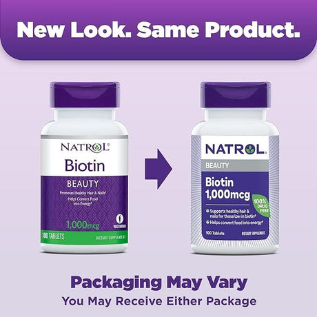 Natrol Biotin 1000 mcg 100 Tablets