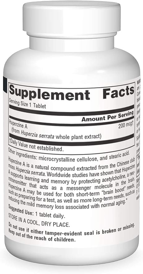 Source Naturals - Huperzine A (200mcg) - 120 Tablets