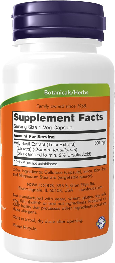 Now Foods Holy Basil Extract 500 mg - 90 Vcaps