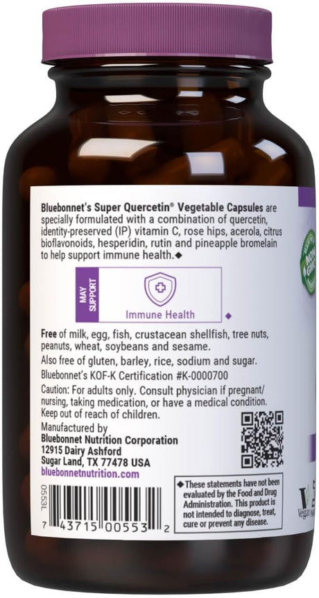 Bluebonnet Nutrition Super Quercetin, 60 Vegetable Caps