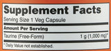 Now Foods Taurine Double Strength, 1000 mg, 100 Capsules