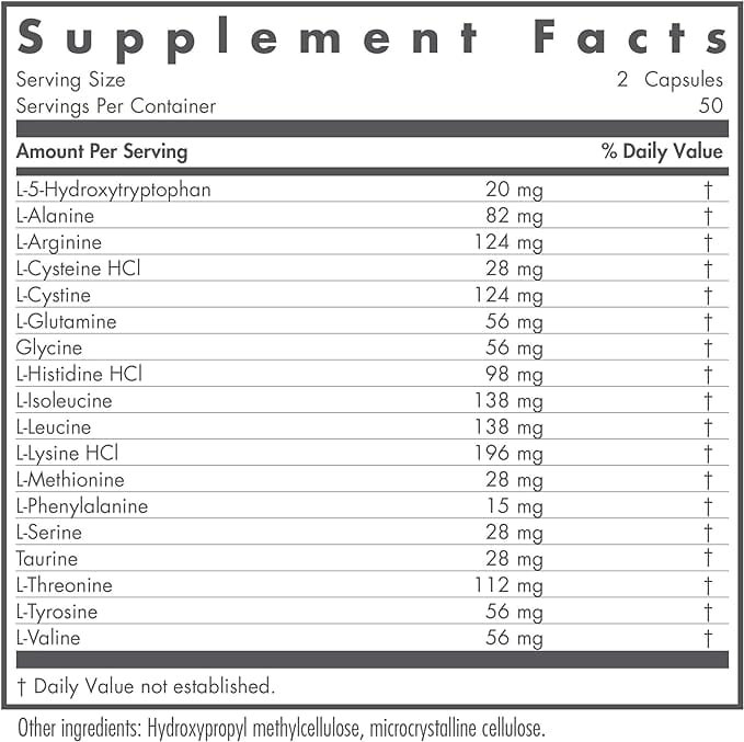 Nutricology / Allergy Research Group - Free Aminos, 100 Veggie Caps