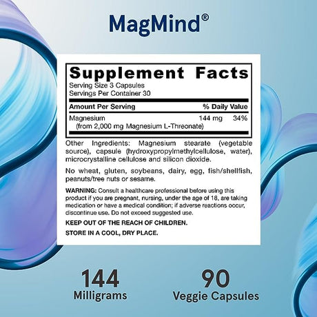 Jarrow Formulas MagMind, 90 Capsules