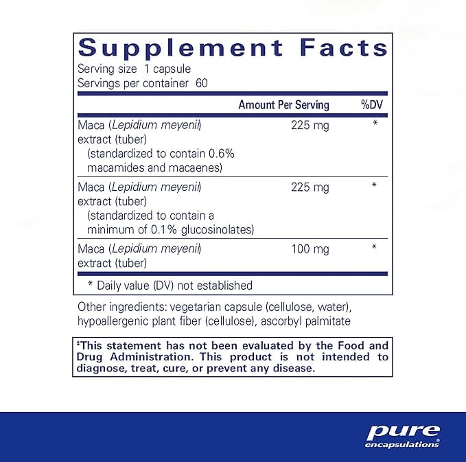 Pure Encapsulations - Maca-3 - 60 Capsules