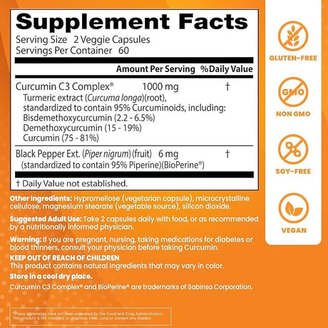 Dr's Best Curcumin, High Absorption 500mg, 120 Capsules