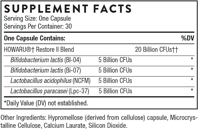 Thorne Research - FloraSport 20B, 30 Veggie Caps