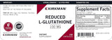 Kirkman Laboratories Reduced L-Glutathione (Hypoallergenic) 100mg, 100 Capsules