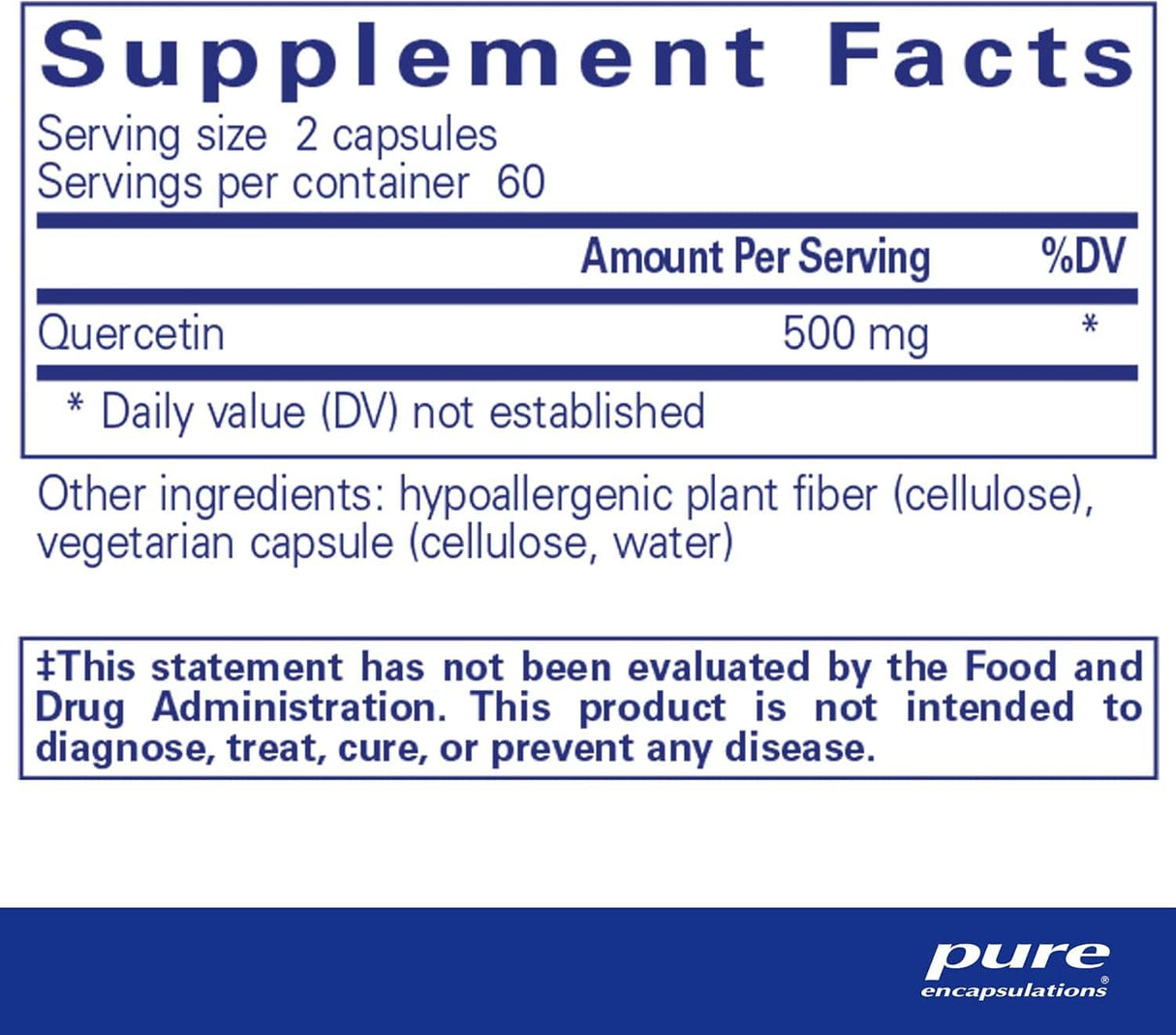 Pure Encapsulations Quercetin 250mg - 120 vcaps