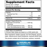 Douglas Labs Quell Fish Oil, High EPA+DHA w/ Vitamin D3, 60 softgels