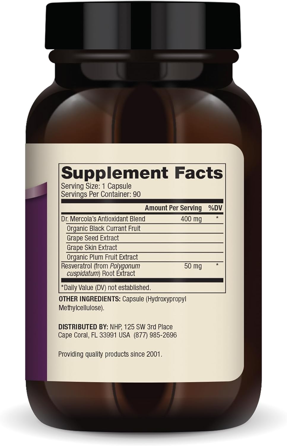 Dr Mercola - Purple Defense, Premium Antioxidant - 90 Caps