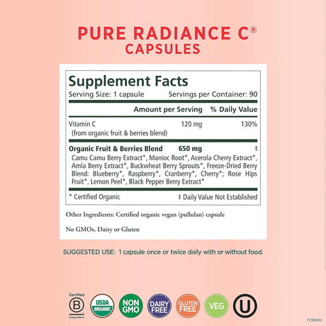 The Synergy Company Pure Radiance C, 90 Capsules