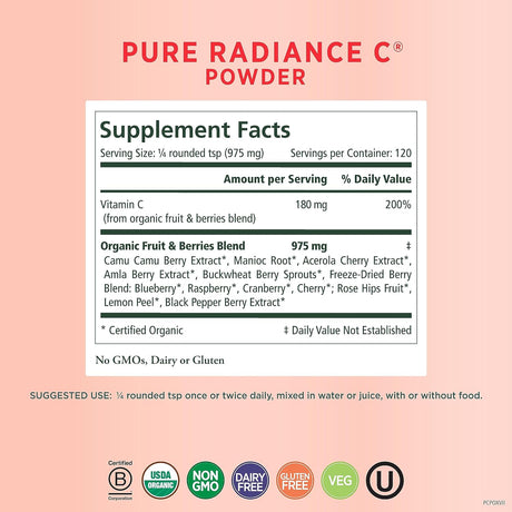 The Synergy Company Pure Radiance C Powder 120g (4oz)