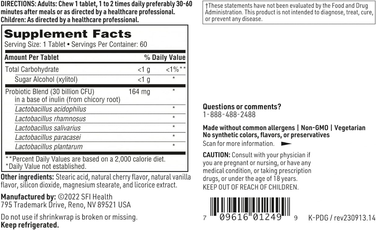 Klaire Labs - Prodegin 60 Chewable Tablets