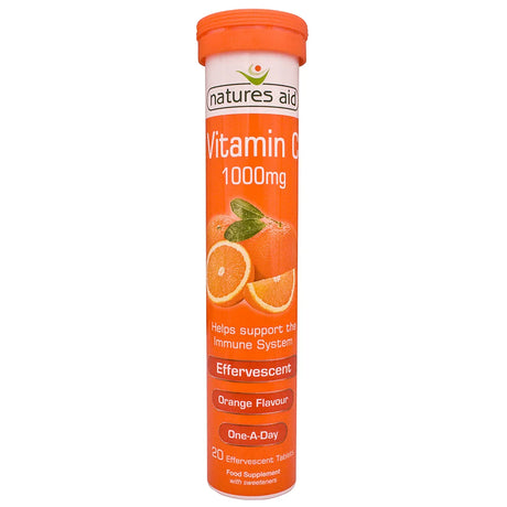 Natures Aid Vitamin C 1000mg Effervescent 20 Tabs