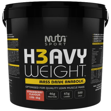 NutriSport H3avyweight Mass Drive Anabolic 6kg Strawberry