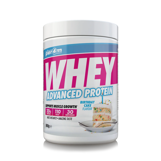 Per4m Advanced Whey Protein 900g Birthday Cake