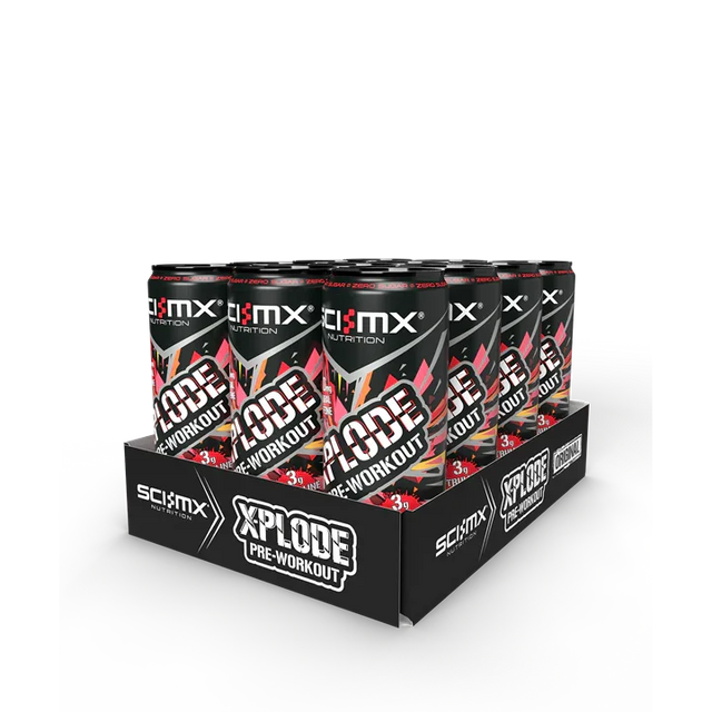 SCI-MX X-PLODE Pre-Workout Energy Drink 12x330ml Atomic Passion