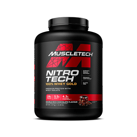 Muscletech Nitro Tech 100% Whey Gold 907g Double Rich Chocolate