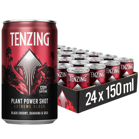 TENZING Plant Power Shot 24x150ml Black Cherry, Guaran & Goij