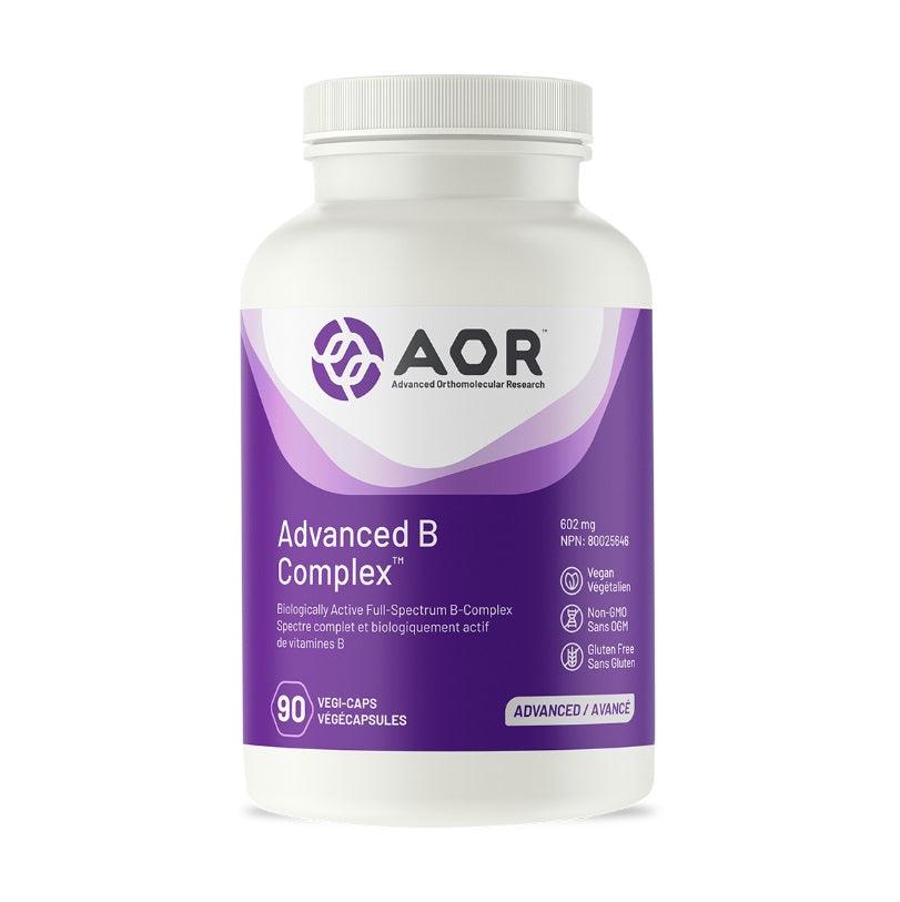 Advanced B Complex - 90 Capsules - AOR - welzo