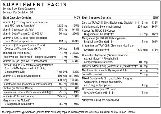 Advanced Nutrients (Formerly Extra Nutrients) 240 Capsules - Thorne Research - welzo