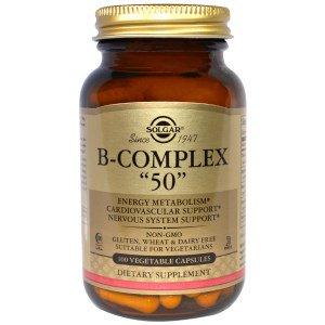 B-Complex 50 - 100 Vegetable Capsules - Solgar - welzo