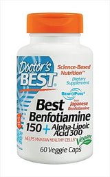 Benfotiamine 150+ Alpha-Lipoic Acid 300, 60 Capsules - Doctor's Best - welzo