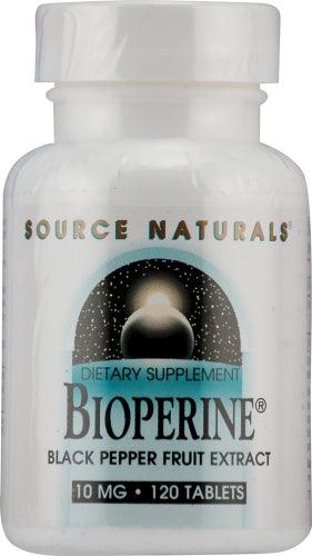 Bioperine - 10 mg - 120 Tablets - Source Naturals - welzo