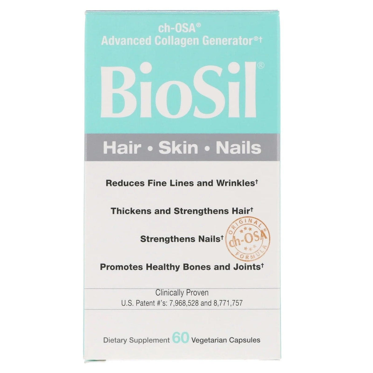 BioSil, ch-OSA (Hair, Skin & Nails) 60 Vegetarian Capsules - Natural Factors - welzo