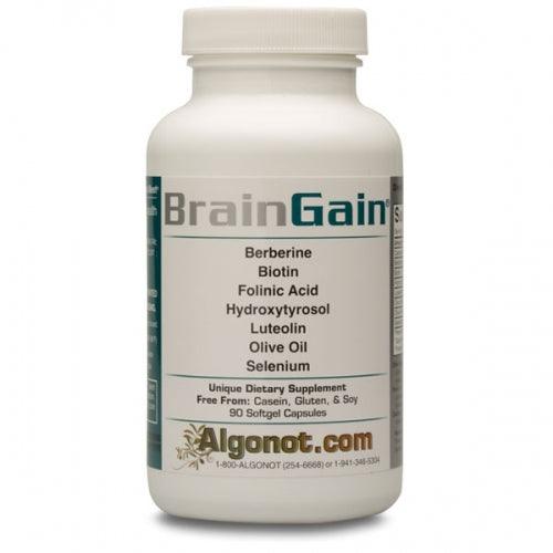 BrainGain, 90 Gelcaps, Algonot - welzo