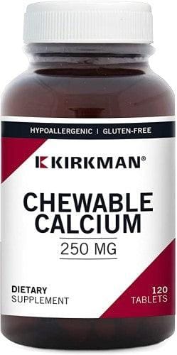 Calcium, 250 mg with Vitamin D3, 120 Chewable Tablets, Kirkman Labs - welzo