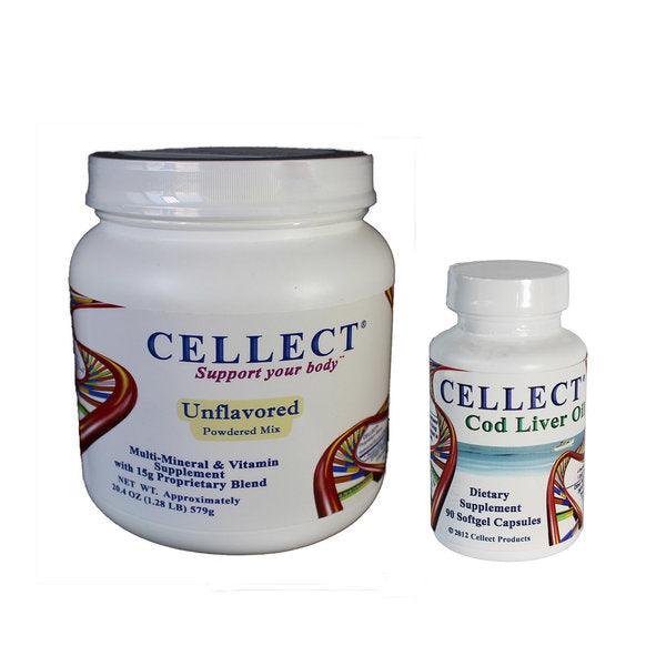 Cellect / Cell Synergy Powder plus CLO Capsules - Unflavoured - welzo