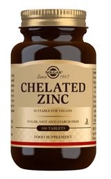 Chelated Zinc (100 tablets) - Solgar - welzo