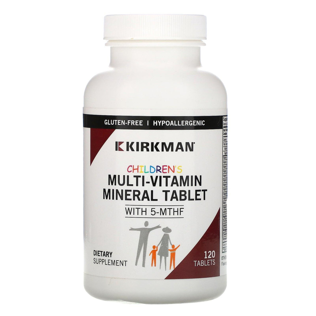 Childrenâ€™s Multivitamin & Mineral with 5-MTHF - 120 Chewable Tablets - Kirkman - welzo