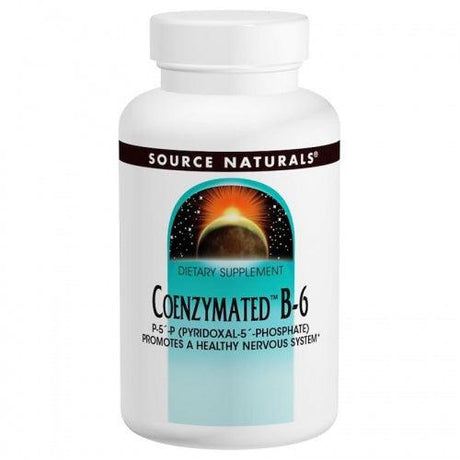 Coenzymated B-6, 100 mg, 60 Tablets - Source Naturals - welzo