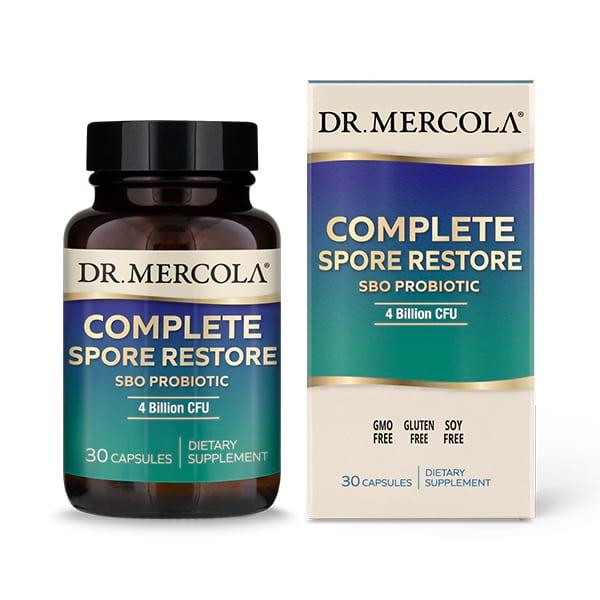 Complete Spore Restore, 4 Billion CFU â€“ 30 Capsules â€“ Dr Mercola - welzo