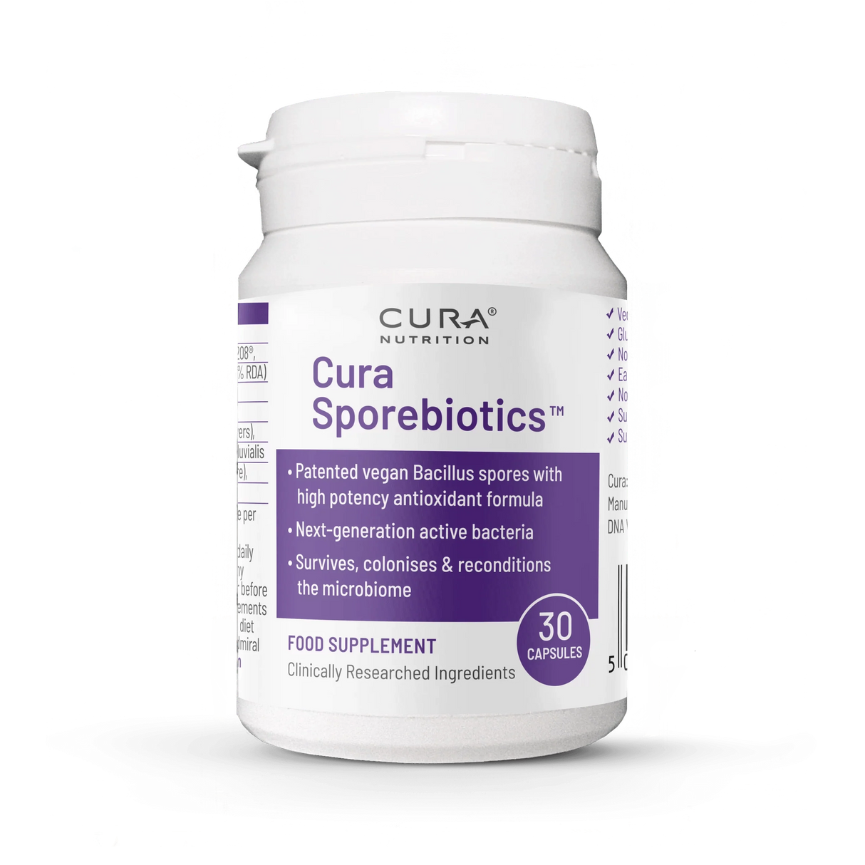 Cura Sporebiotics - 30 Capsules - Cura Nutrition - welzo