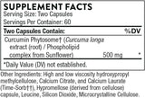 Curcumin Phytosome, 500mg, Sustained Release (Meriva-SF) 120 caps - Thorne Research - welzo