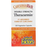 CurcuminRich, Double Strength Theracurmin, 120 Vegetarian Capsules - Natural Factors - welzo