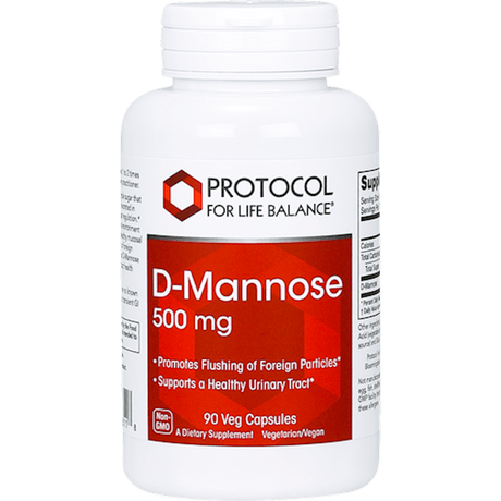 D-Mannose 500mg 90 vegcaps - Protocol For Life Balance - welzo