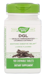 DGL, Original, 100 Chewable Tablets Licorice flavour - Nature's Way - welzo