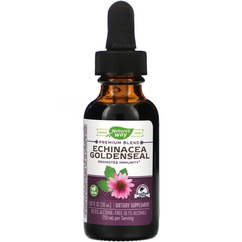 Echinacea Goldenseal, 99.9% Alcohol Free, 30 ml - Nature's Way - welzo