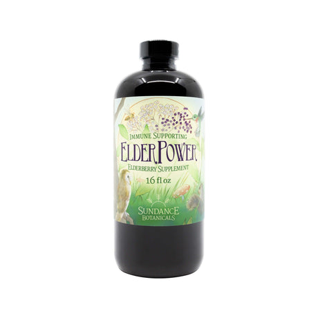 ElderPower Elderberry Syrup, 16 oz - Sundance Botanicals - welzo