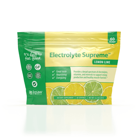 Electrolyte Supreme - 60 Packets - Lemon Lime - Jigsaw Health - welzo