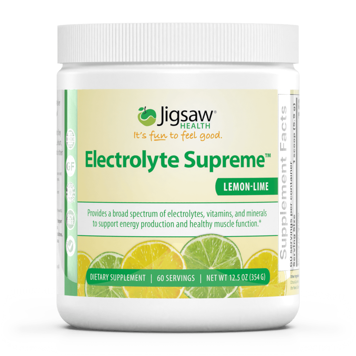 Electrolyte Supremeâ„¢ Lemon Lime flavour, 330 g - Jigsaw Health - welzo