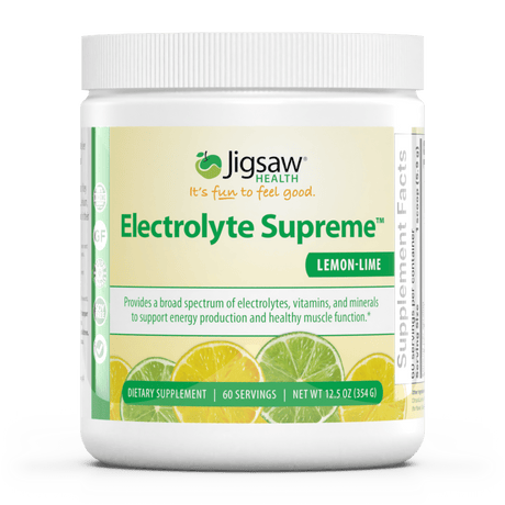 Electrolyte Supremeâ„¢ Lemon Lime flavour, 330 g - Jigsaw Health - welzo