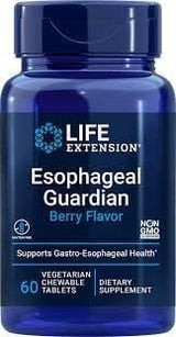 Esophageal Guardian, Natural Berry Flavour, 60 Chewable Tablets - Life Extension - welzo