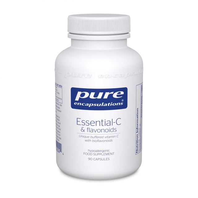 Essential-C & Flavonoids 90 Capsules â€“ Pure Encapsulations - welzo