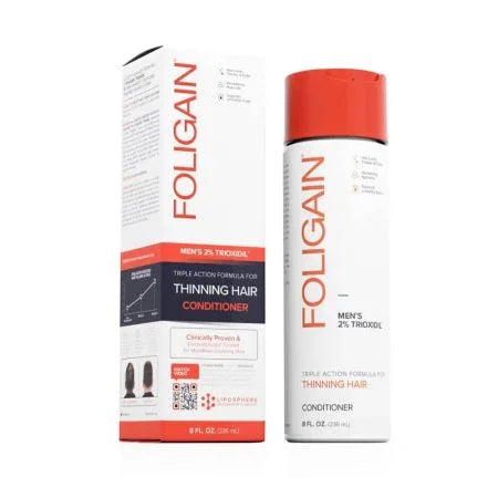 Foligain Triple Action Conditioner For Thinning Hair For Men with 2% Trioxidil
